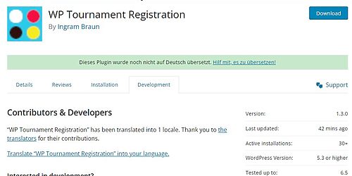WP Tournament Registration v1.3.0 released 4
