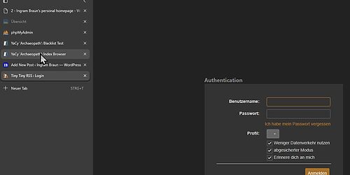 Updating a Tiny Tiny RSS install behind a reverse proxy